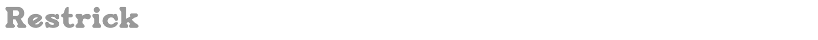 Restrick font preview